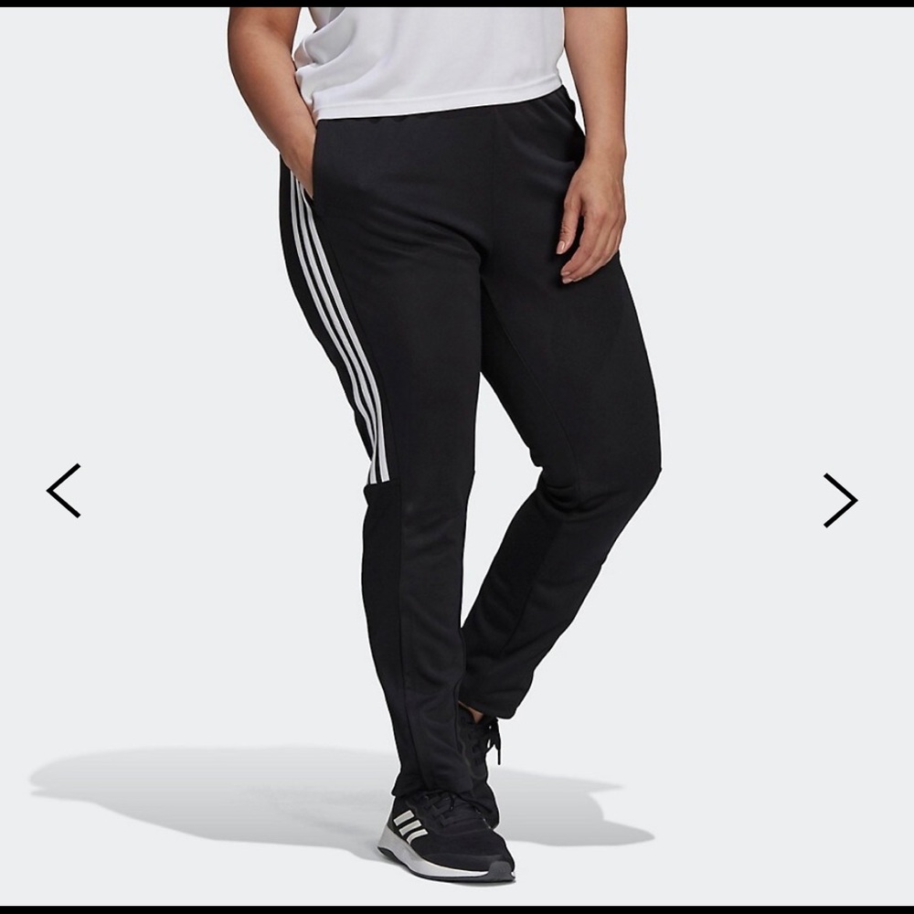 NWT Adidas Aeroready Primegreen Sereno Pants SZ 2X in Black with White stripes